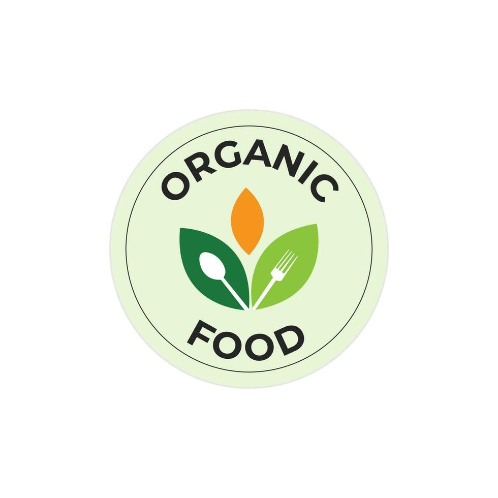 biologico cibo etichetta design vettore elemento