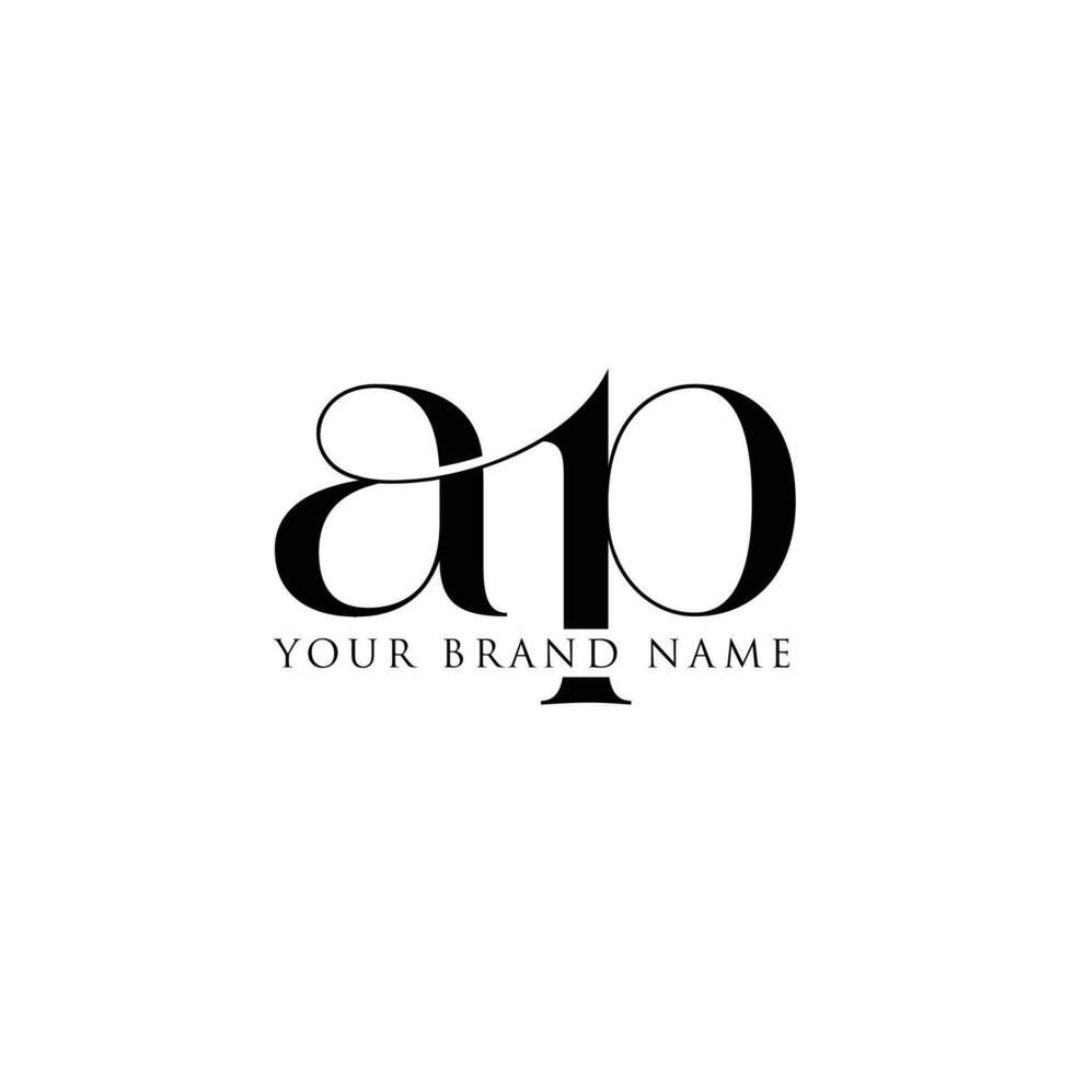 ap lettera logo design con creativo moderno di moda gratuito vettore. vettore