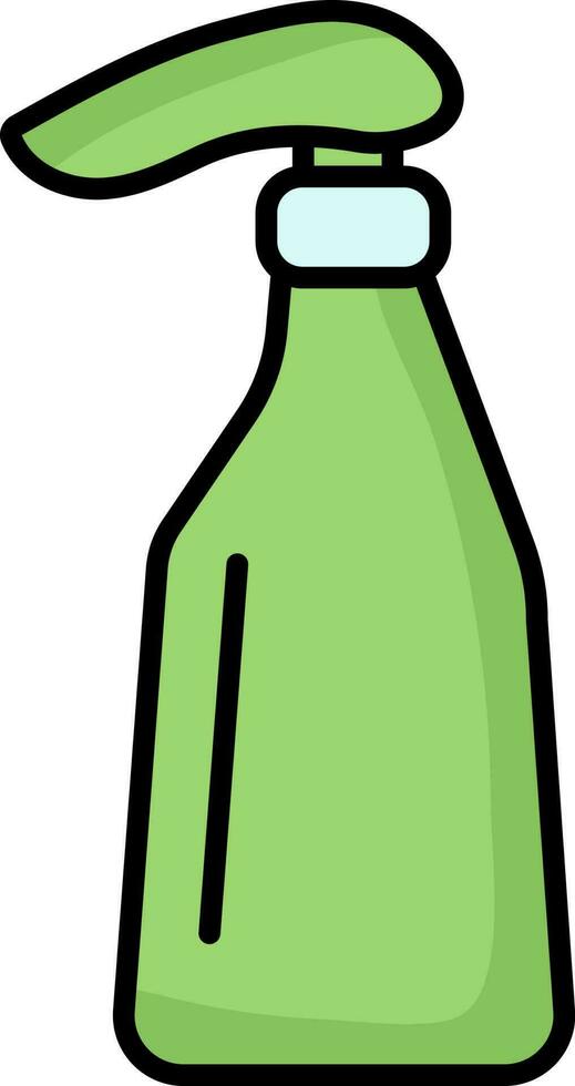 distributore pompa bottiglia icona nel verde e blu colore. vettore