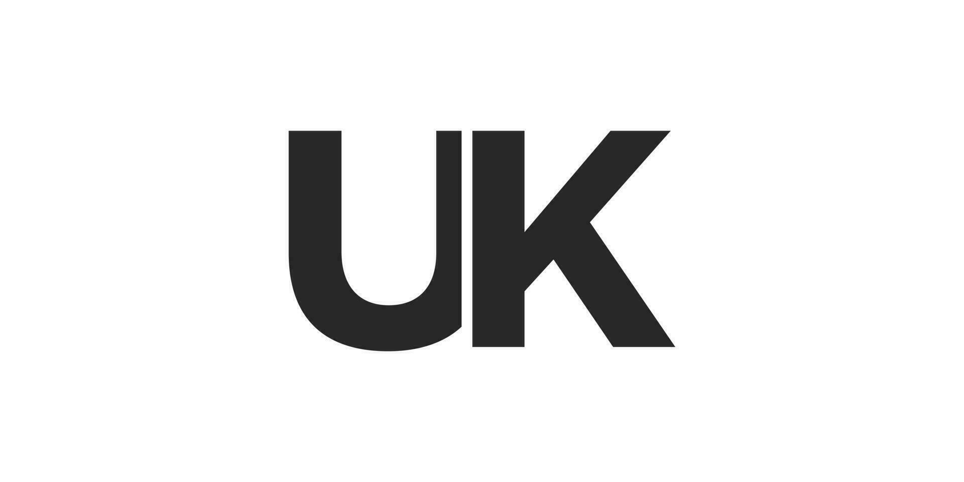 UK città nel il unito regno. il design Caratteristiche un' geometrico stile illustrazione con grassetto tipografia nel un' moderno font su bianca sfondo. vettore