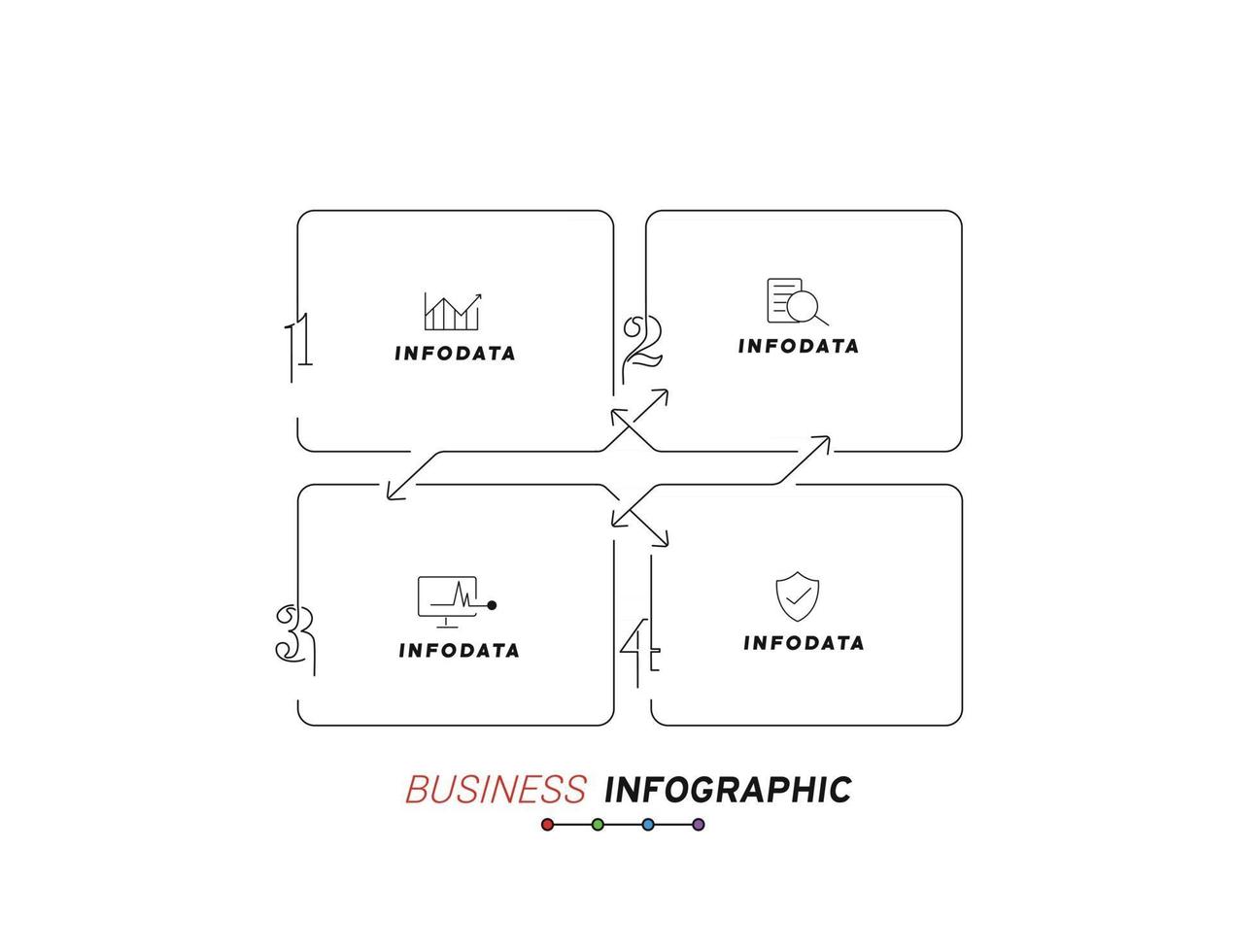 elementi di design di infografica aziendali set di infografica 3d vettore