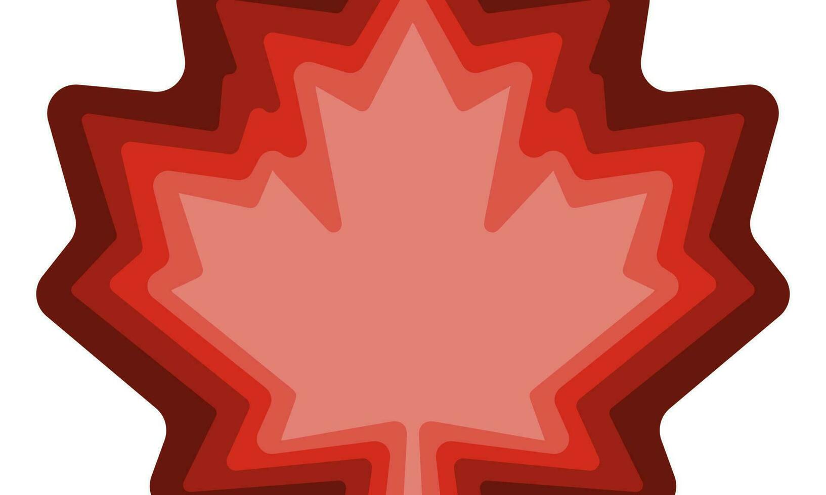 Canada giorno bandiera sfondo con rosso acero papercut effetto. vettore illustrazione con posto per il tuo testo