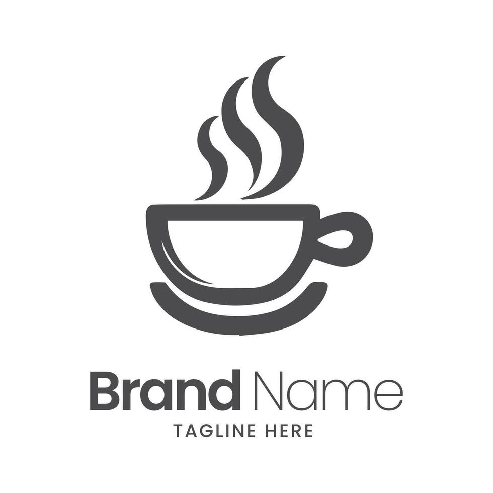 caffè negozio logo vettore, caffè tazza logo, tazza icona vettore, tazza logo, tè tazza logo vettore