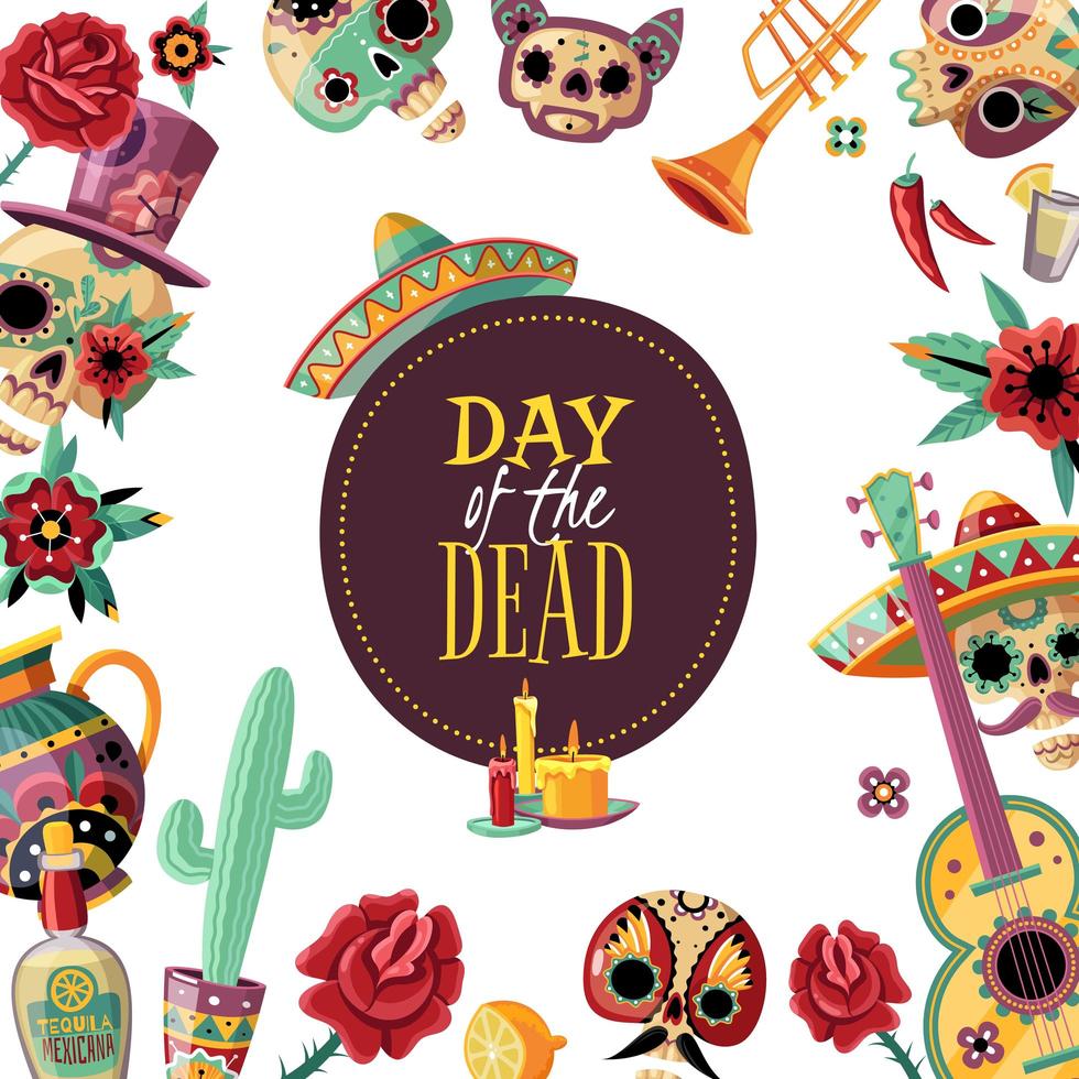 dead day frame illustrazione vettoriale