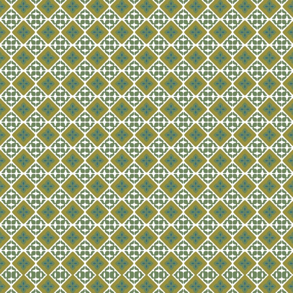 seamless pattern floreale verde e fiori vettore