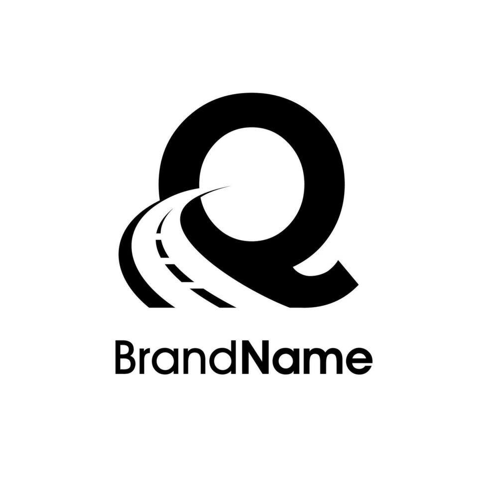 semplice iniziale q modo logo vettore
