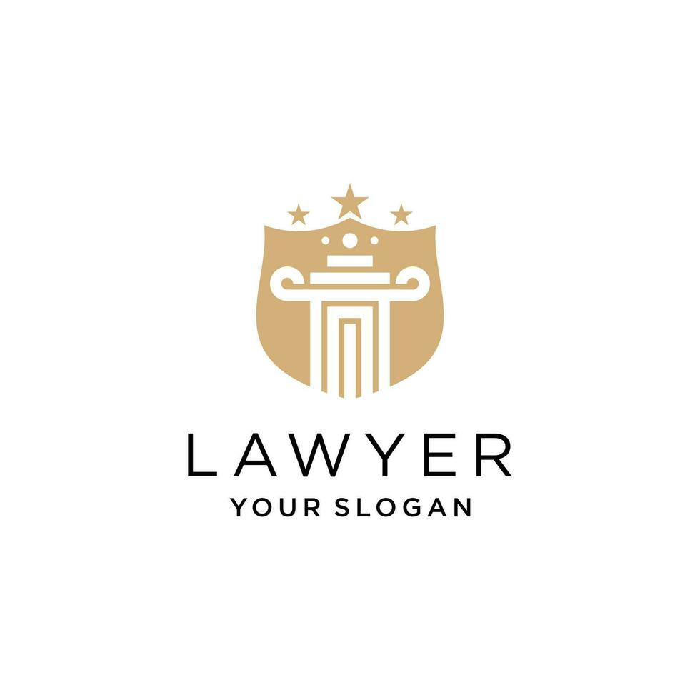 avvocato logo vettore design con moderno creativo stile