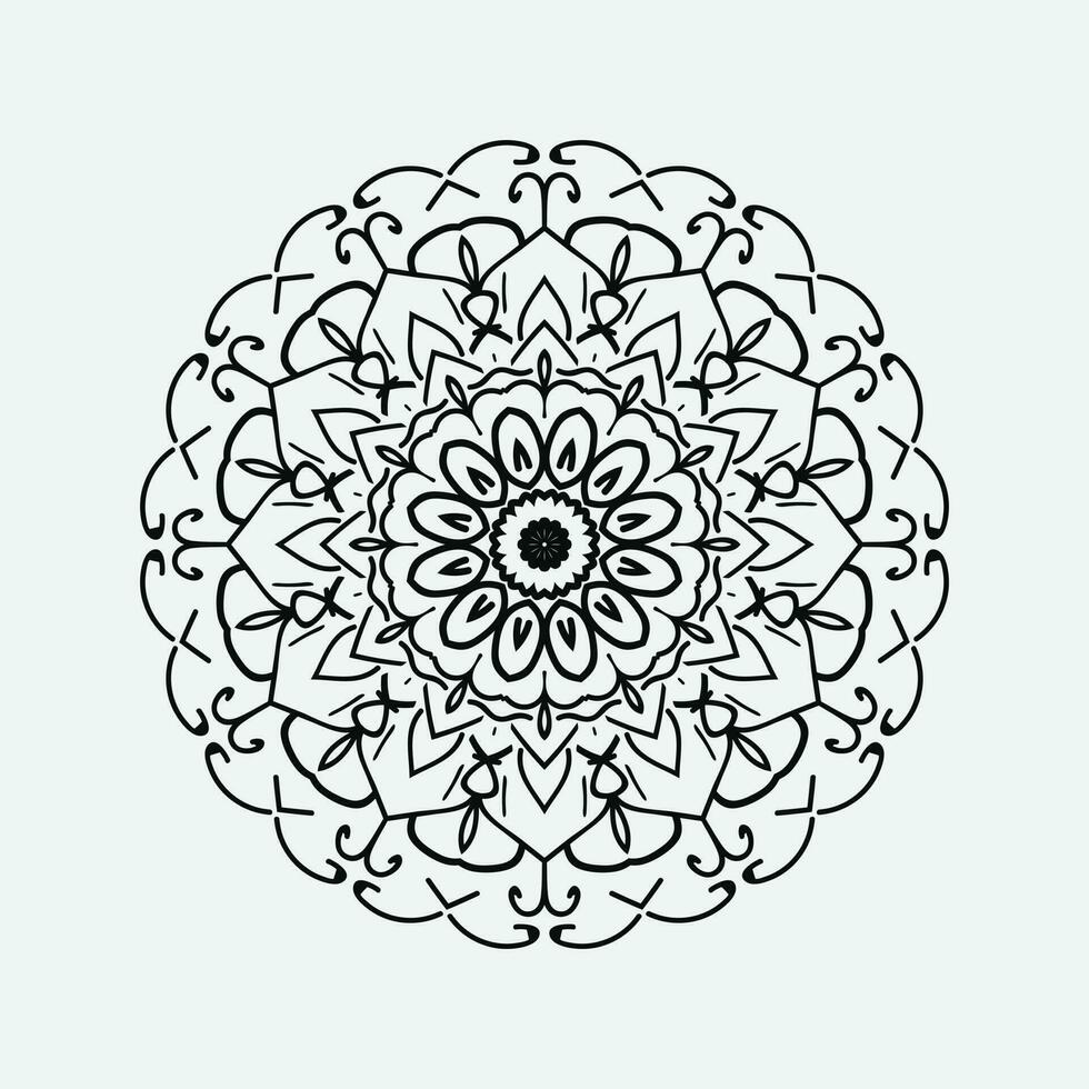 mandala colorazione pagina design kdp vettore