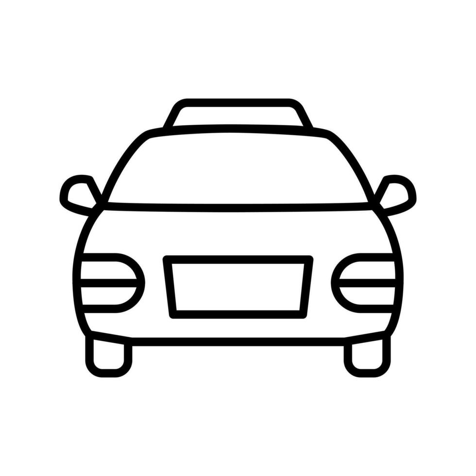 Taxi icona vettore. pubblico trasporto illustrazione cartello. viaggio simbolo o logo. vettore