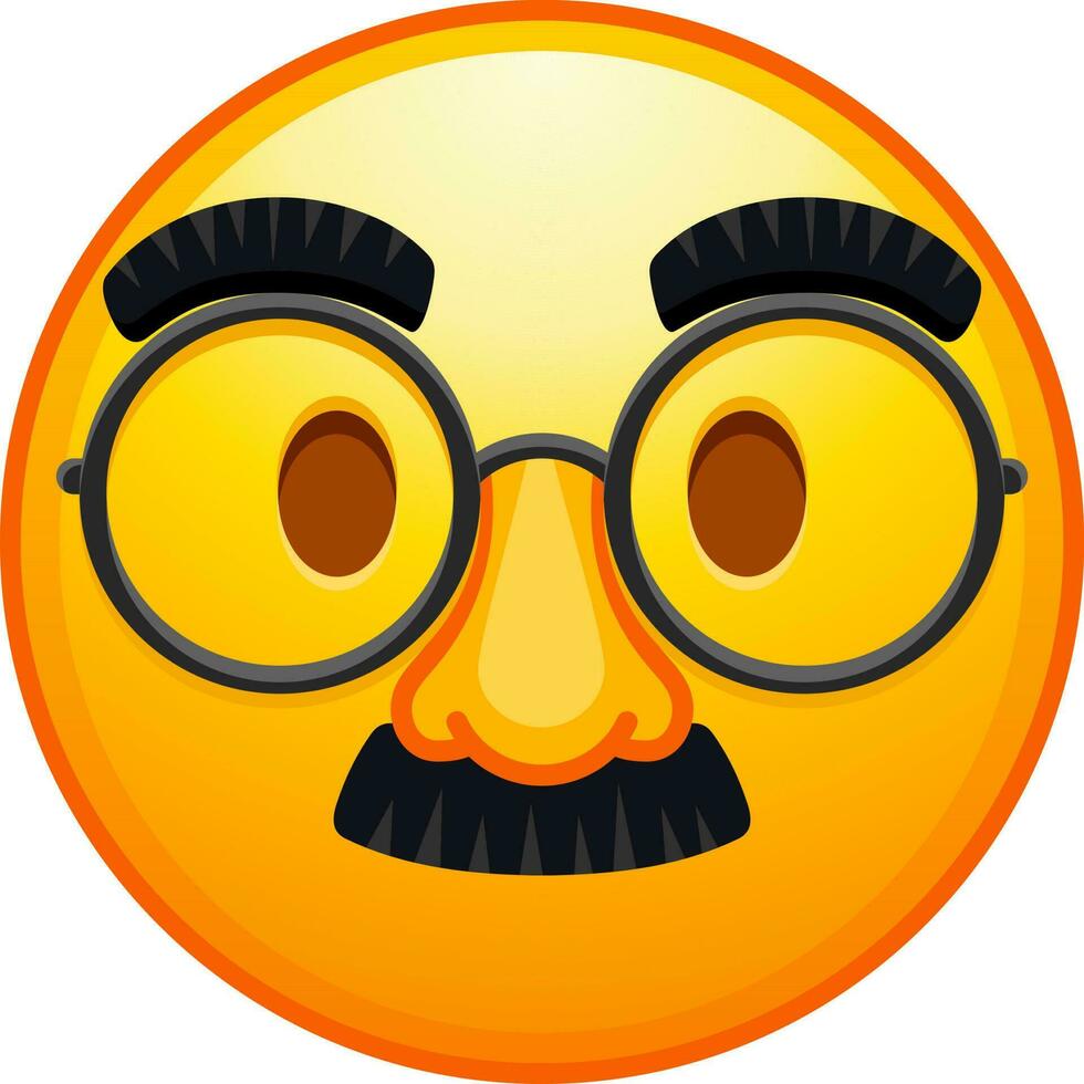 grande impostato di giallo emoji. divertente emoticon facce con facciale espressioni. vettore