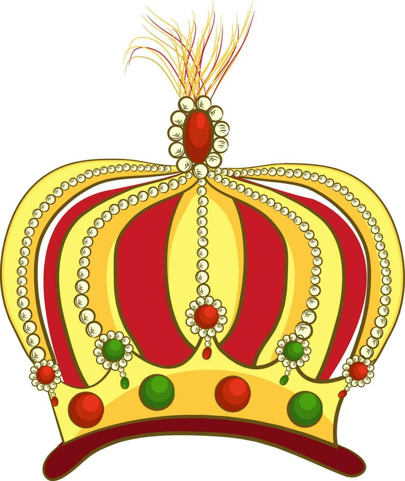 isolato illustrazione di reale corona. vettore