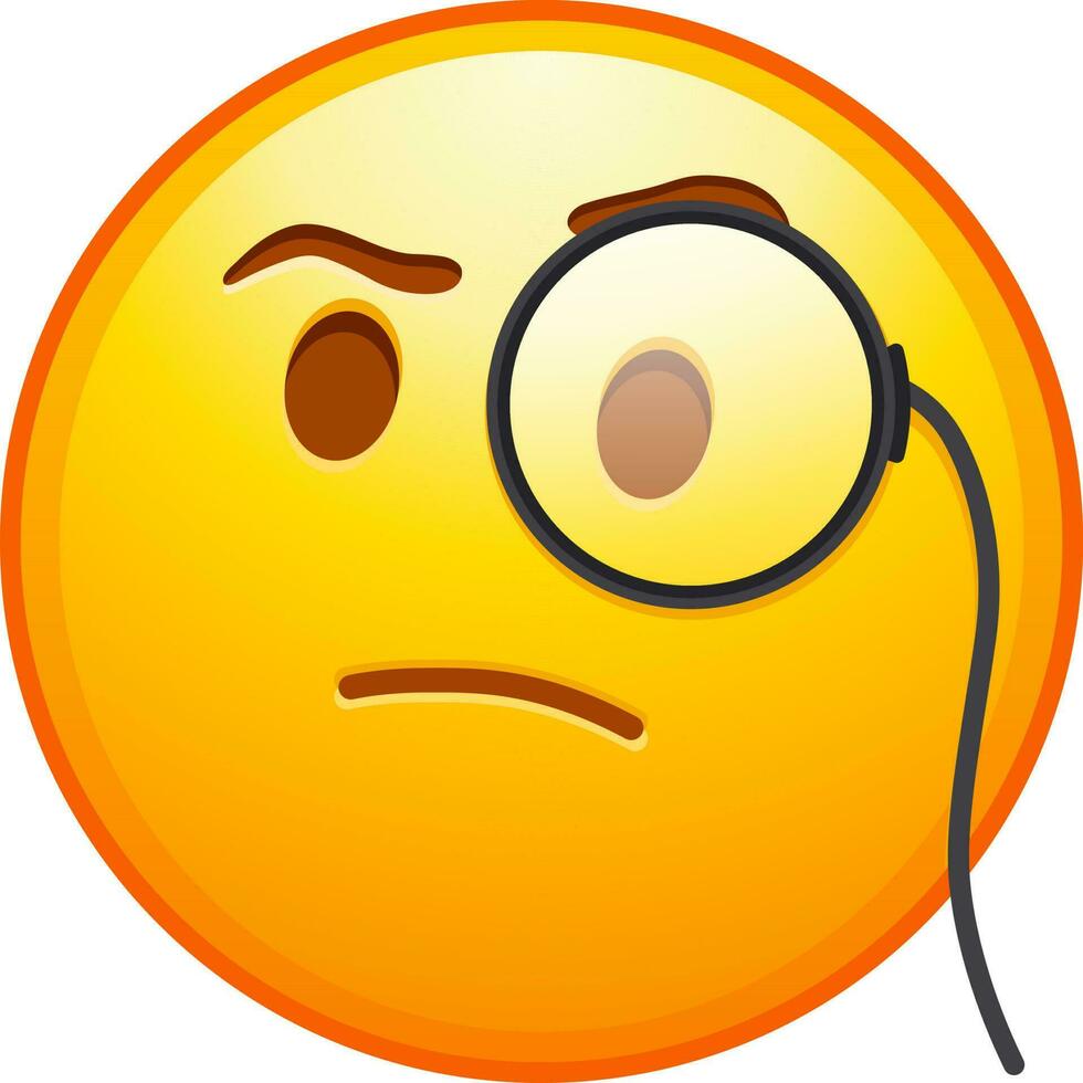 grande impostato di giallo emoji. divertente emoticon facce con facciale espressioni. vettore