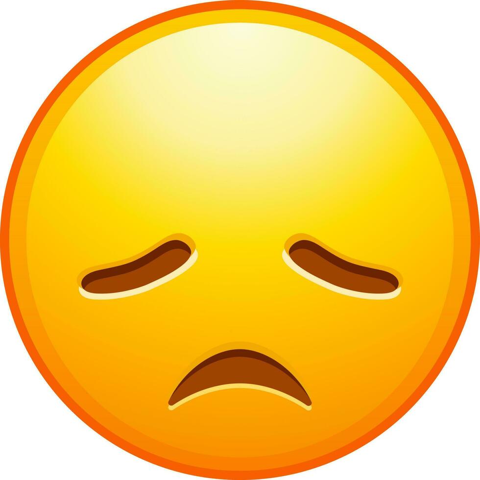 grande impostato di giallo emoji. divertente emoticon facce con facciale espressioni. vettore