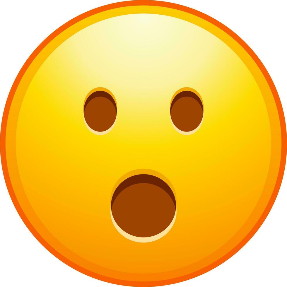 grande impostato di giallo emoji. divertente emoticon facce con facciale espressioni. vettore