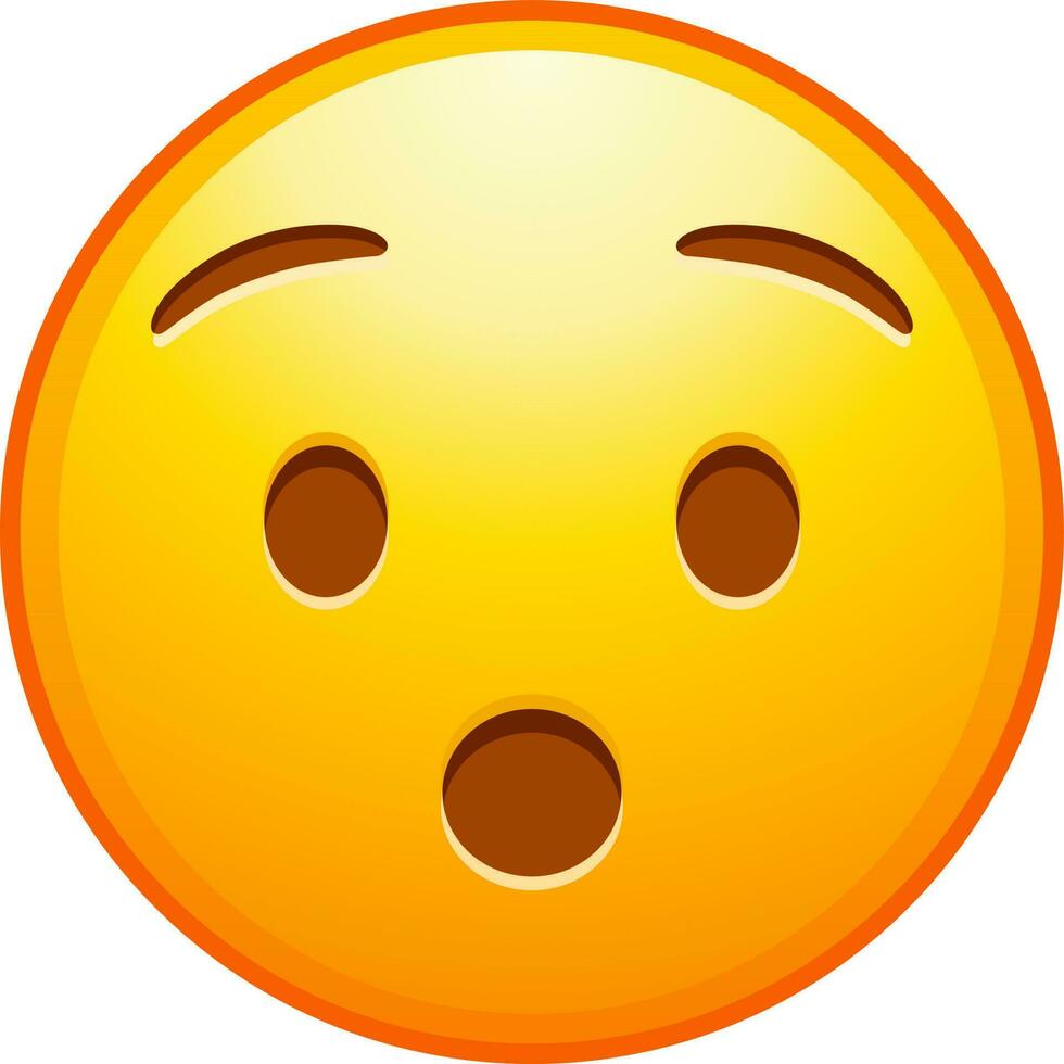 grande impostato di giallo emoji. divertente emoticon facce con facciale espressioni. vettore