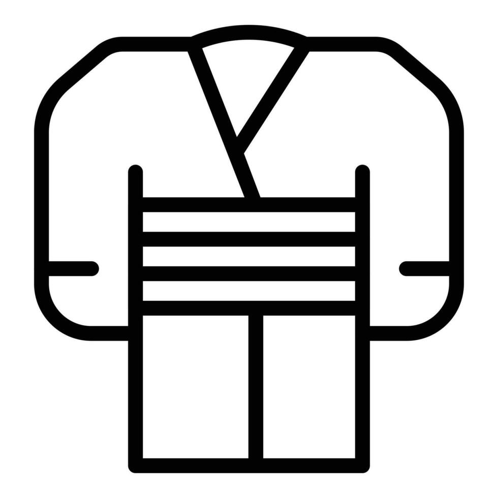 moderno chimono icona schema vettore. unisex capi di abbigliamento vettore
