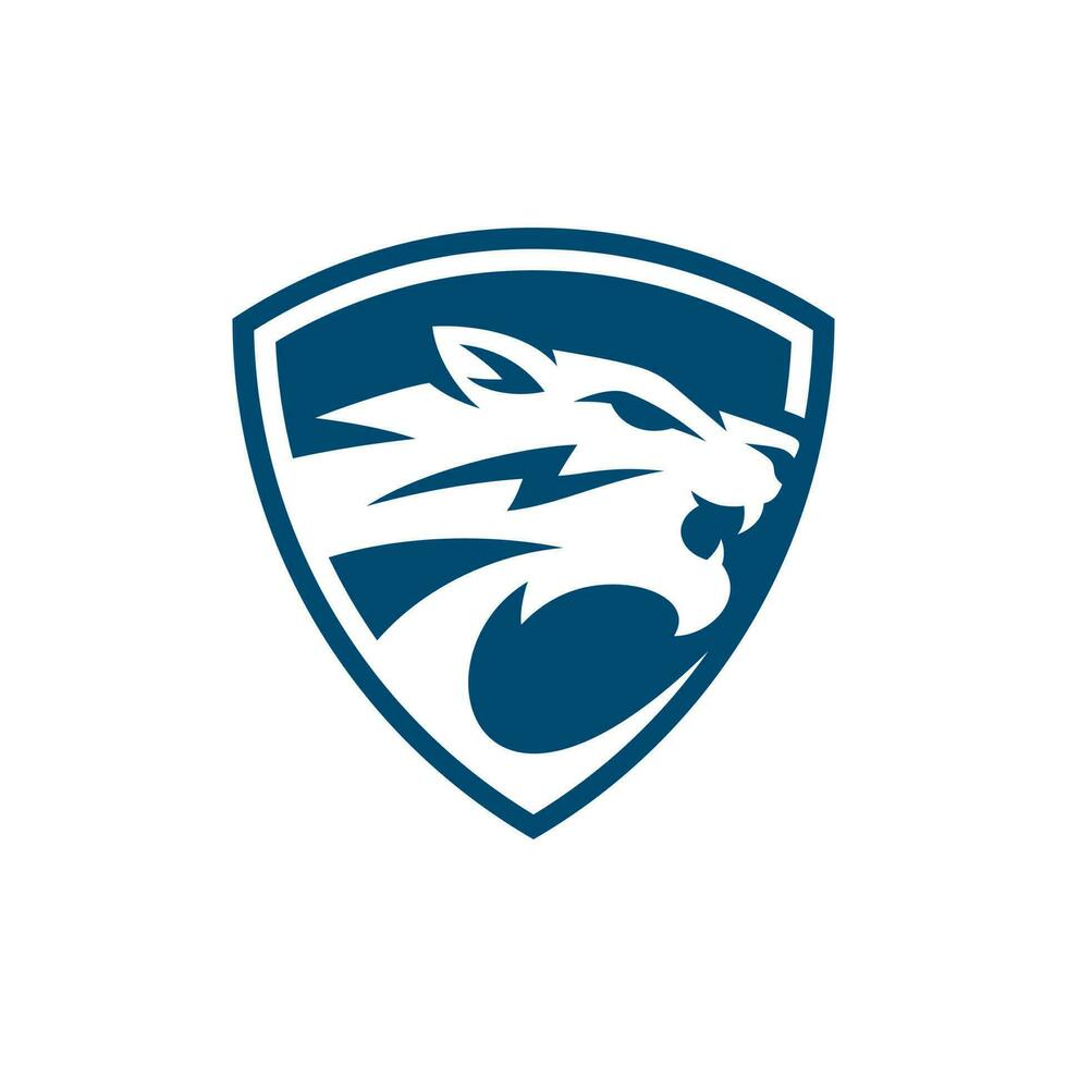 tigre testa silhouette icona logo design vettore illustrazione