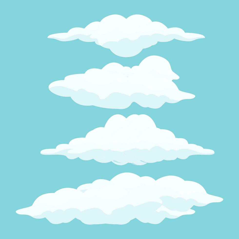 nube icona impostato disegno, vettore simbolo modello illustrazione