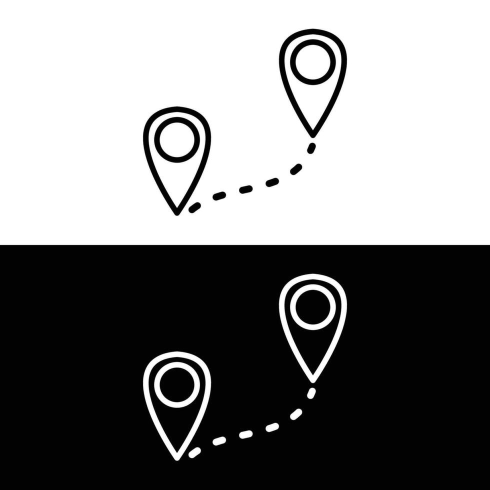 distanza icona illustrazione isolato vettore cartello simbolo