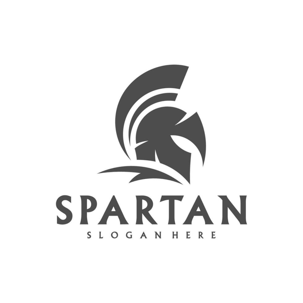 spartano logo modello vettore, creativo sparta logo vettore, spartano casco logo vettore