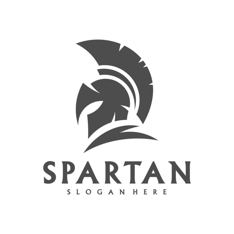 spartano logo modello vettore, creativo sparta logo vettore, spartano casco logo vettore