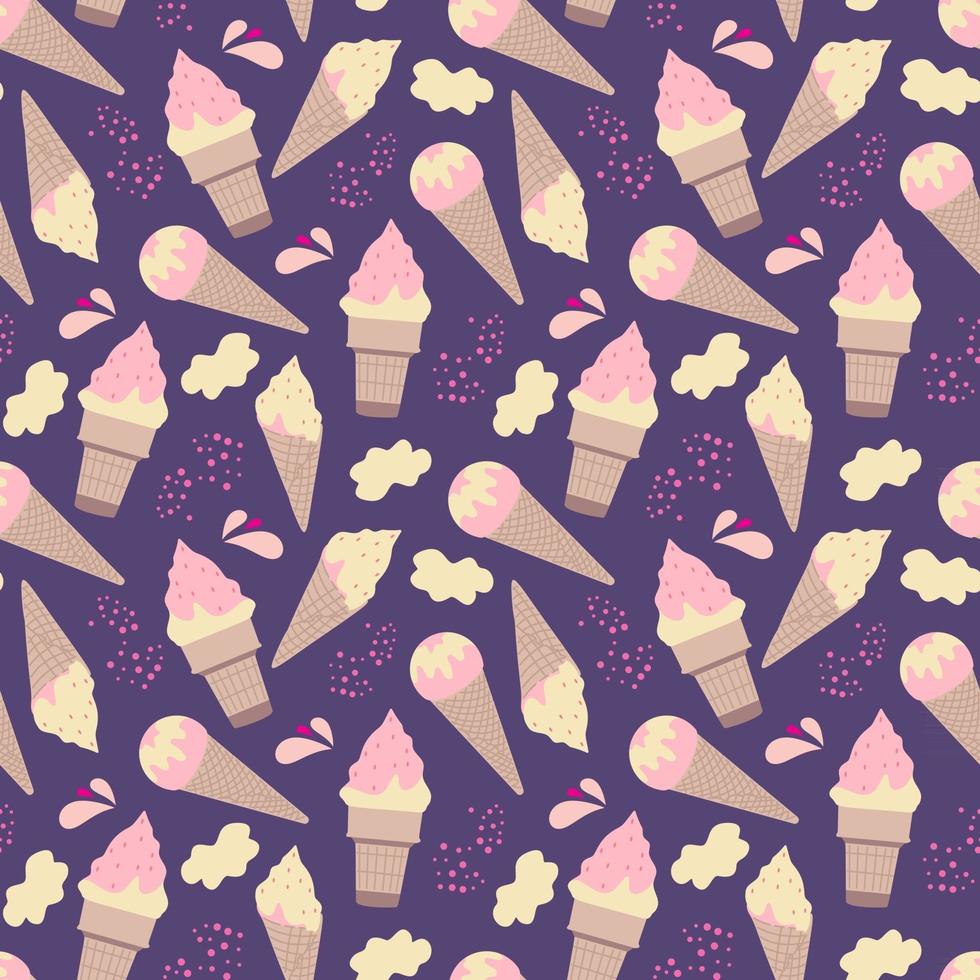gelati seamless pattern eps10 illustrazione vettoriale