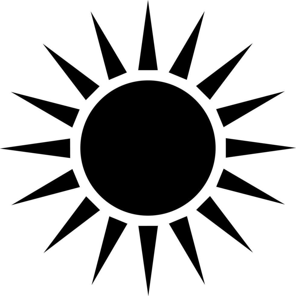 illustrazione di un' sole. vettore