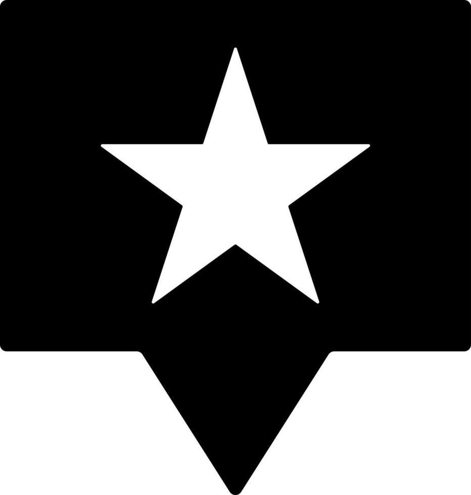 glifo stella valutazione icona o simbolo. vettore
