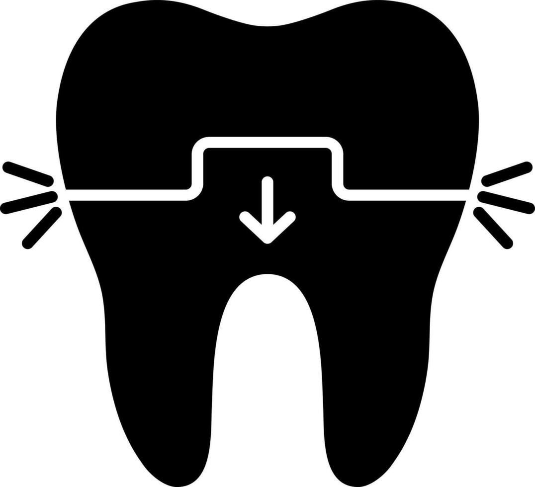 dentale corona berretto icona o simbolo. vettore