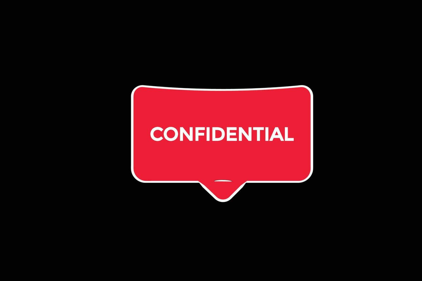 confidenziale vettori, cartello, livello bolla discorso confidenziale vettore