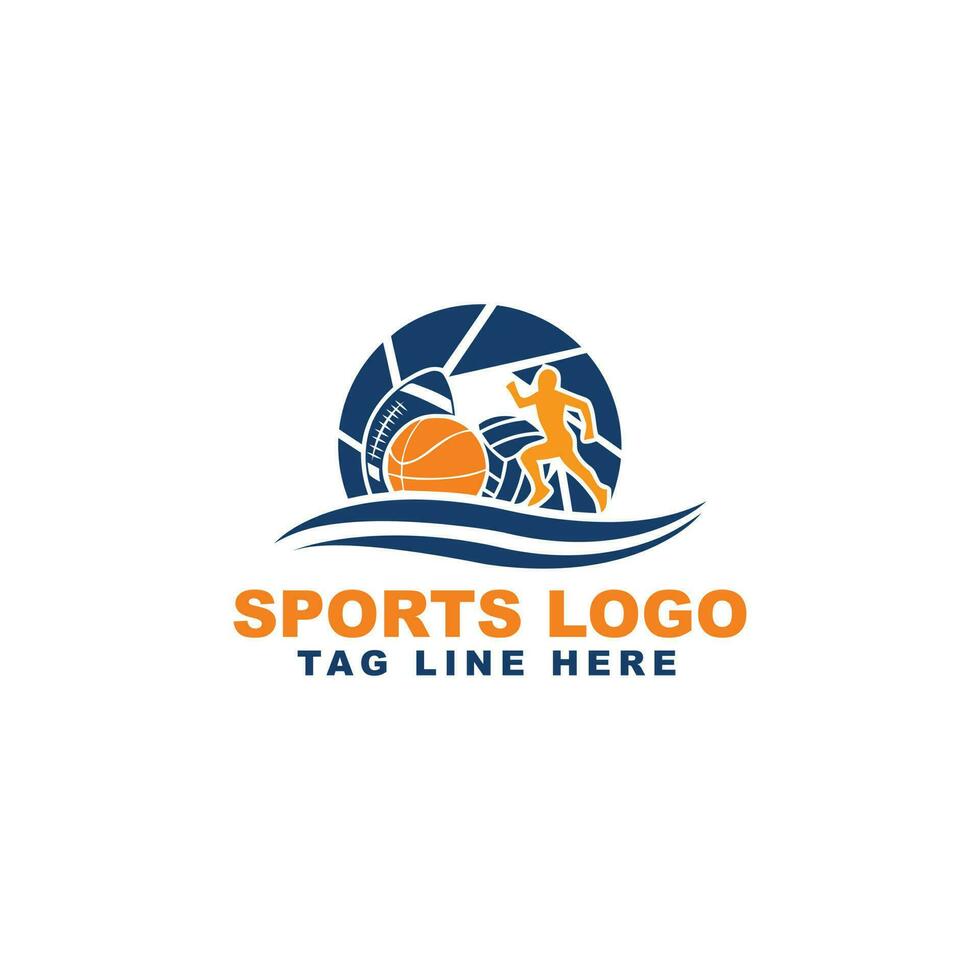 design del logo sportivo vettore