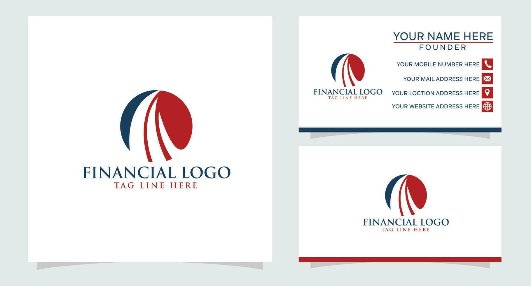 logo aziendale di marketing e finanziario vettore