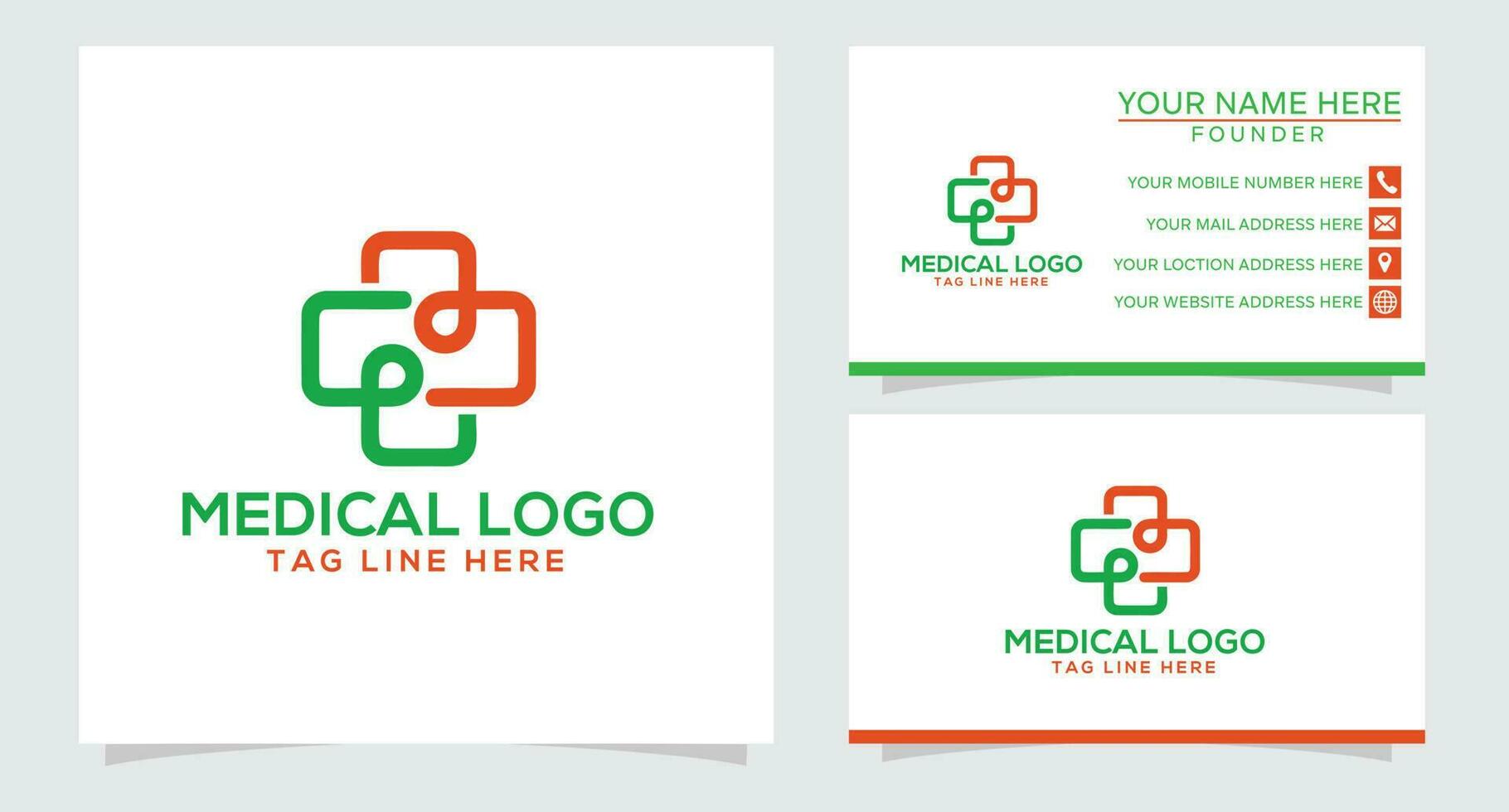 modello di progettazione del logo della farmacia medica.- illustratore vettoriale