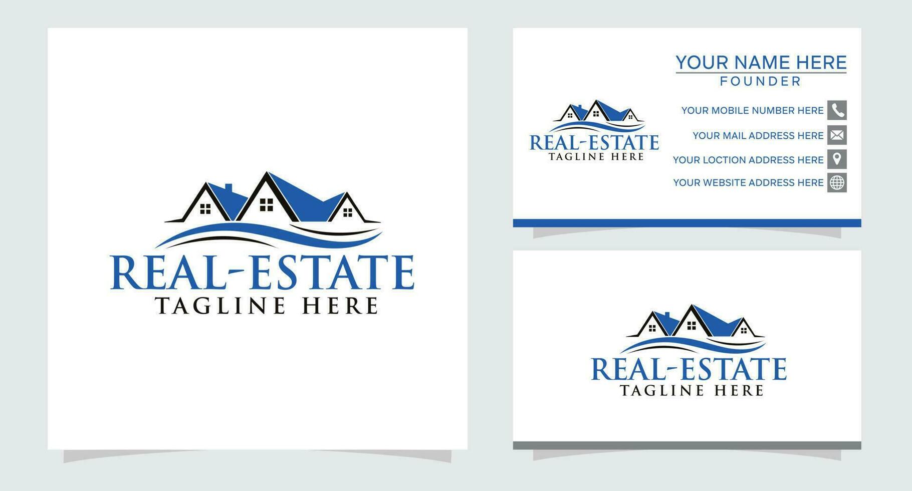 design del logo vettoriale immobiliare