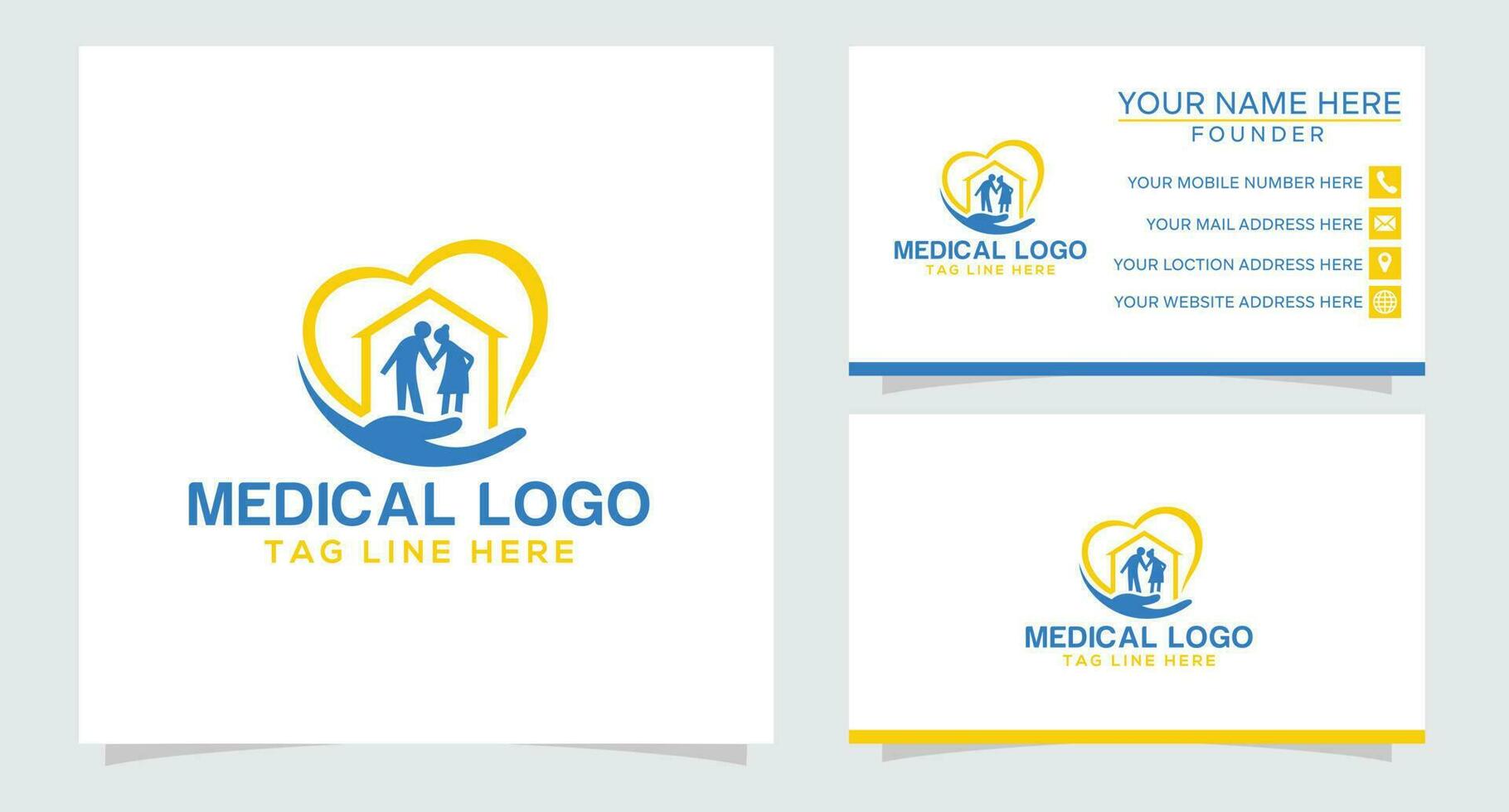 modello di progettazione del logo di concetto di cura delle persone creative vettore