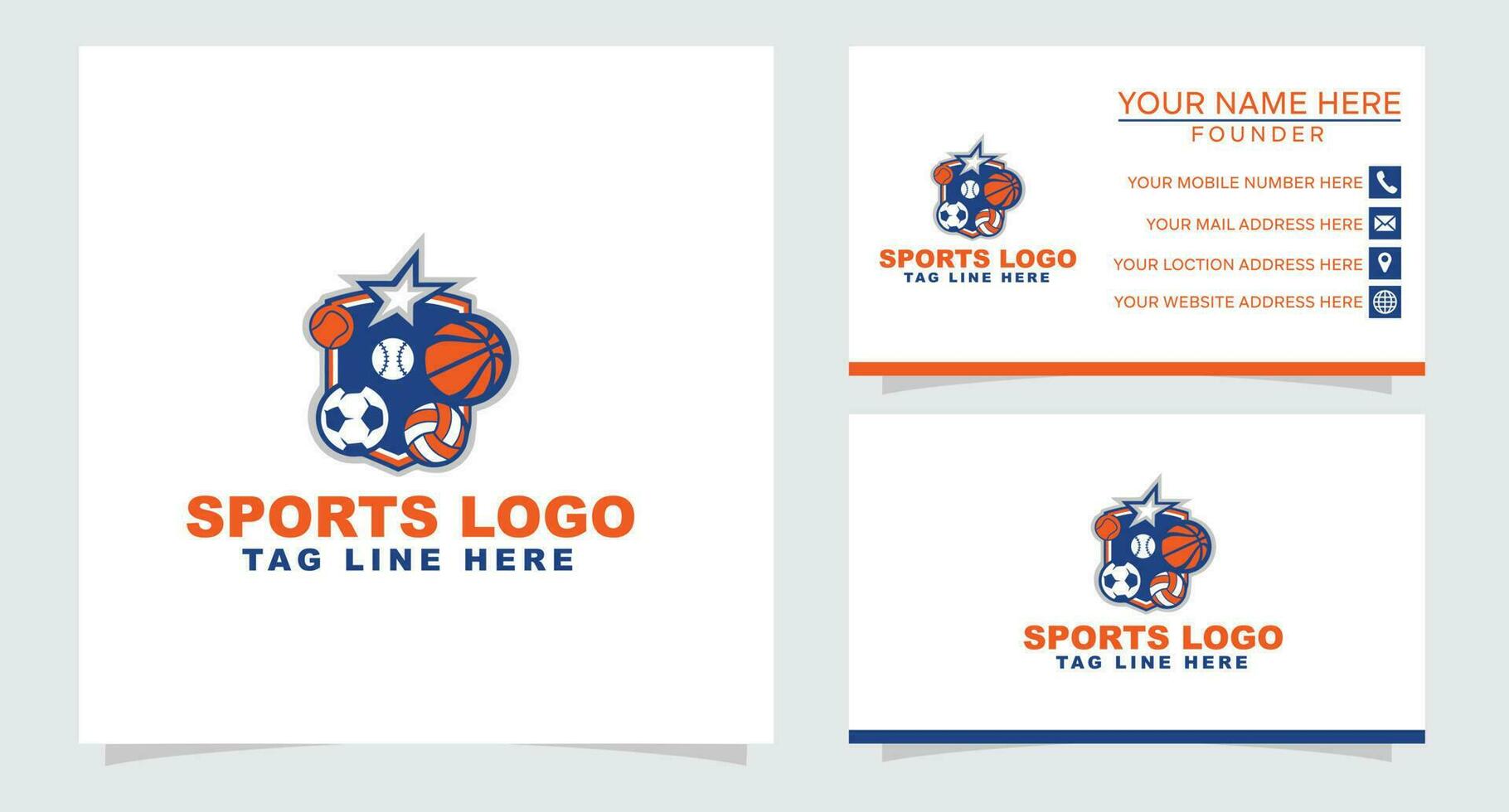 gli sport logo design gratuito Scarica vettore