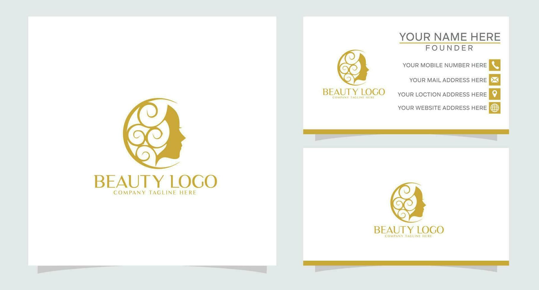 naturale bellezza logo design collezione per salone, terme e cosmetico logo vettore