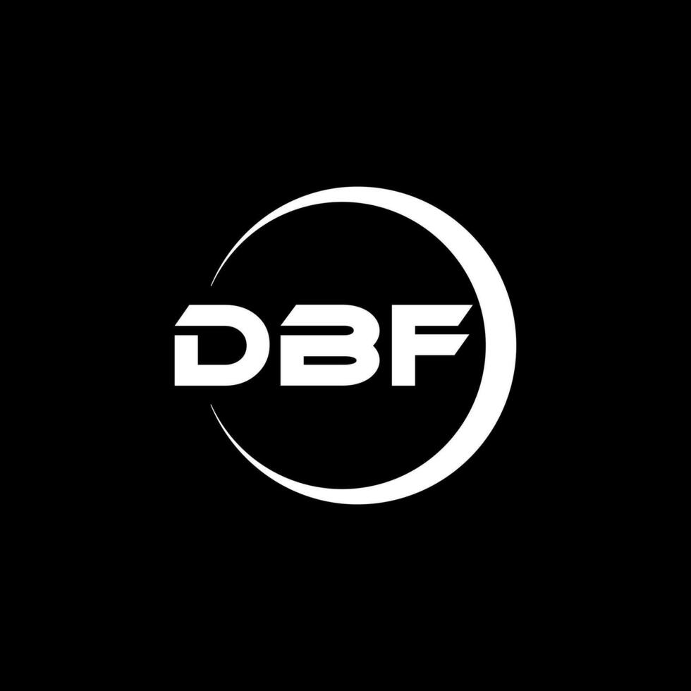 dbf lettera logo design nel illustrazione. vettore logo, calligrafia disegni per logo, manifesto, invito, eccetera.