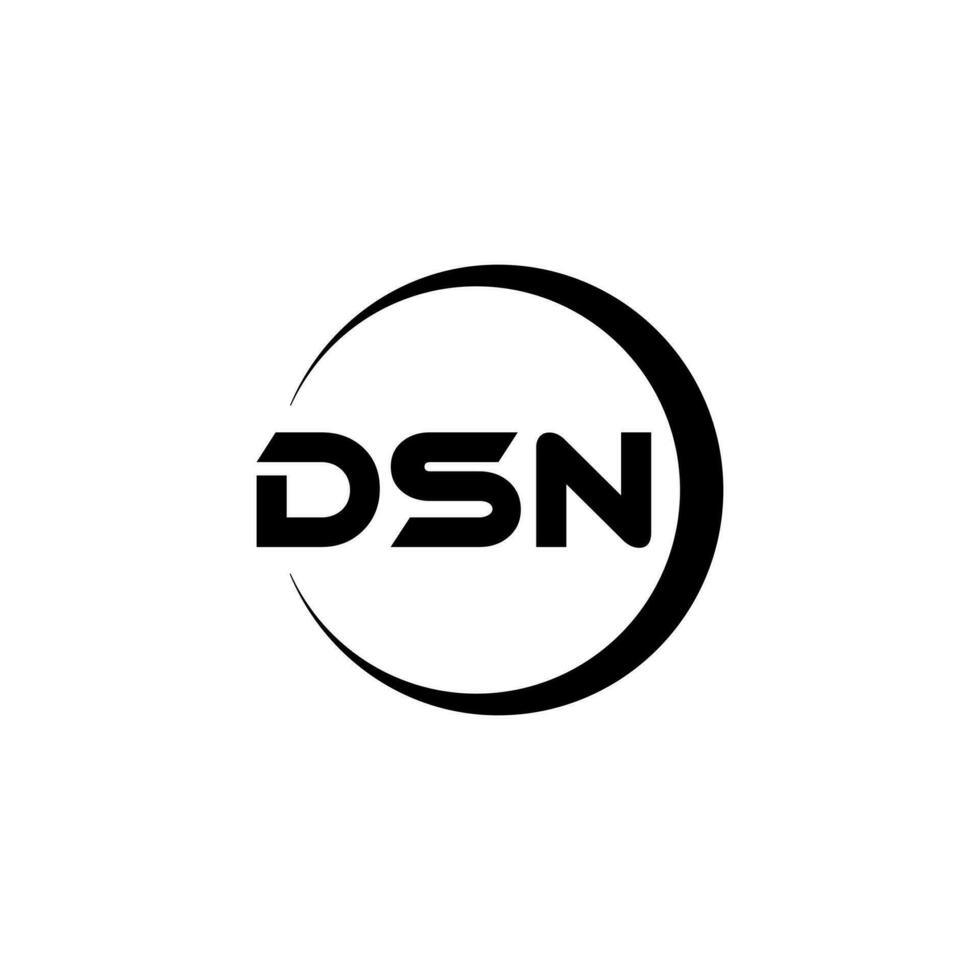 dsn lettera logo design nel illustrazione. vettore logo, calligrafia disegni per logo, manifesto, invito, eccetera.