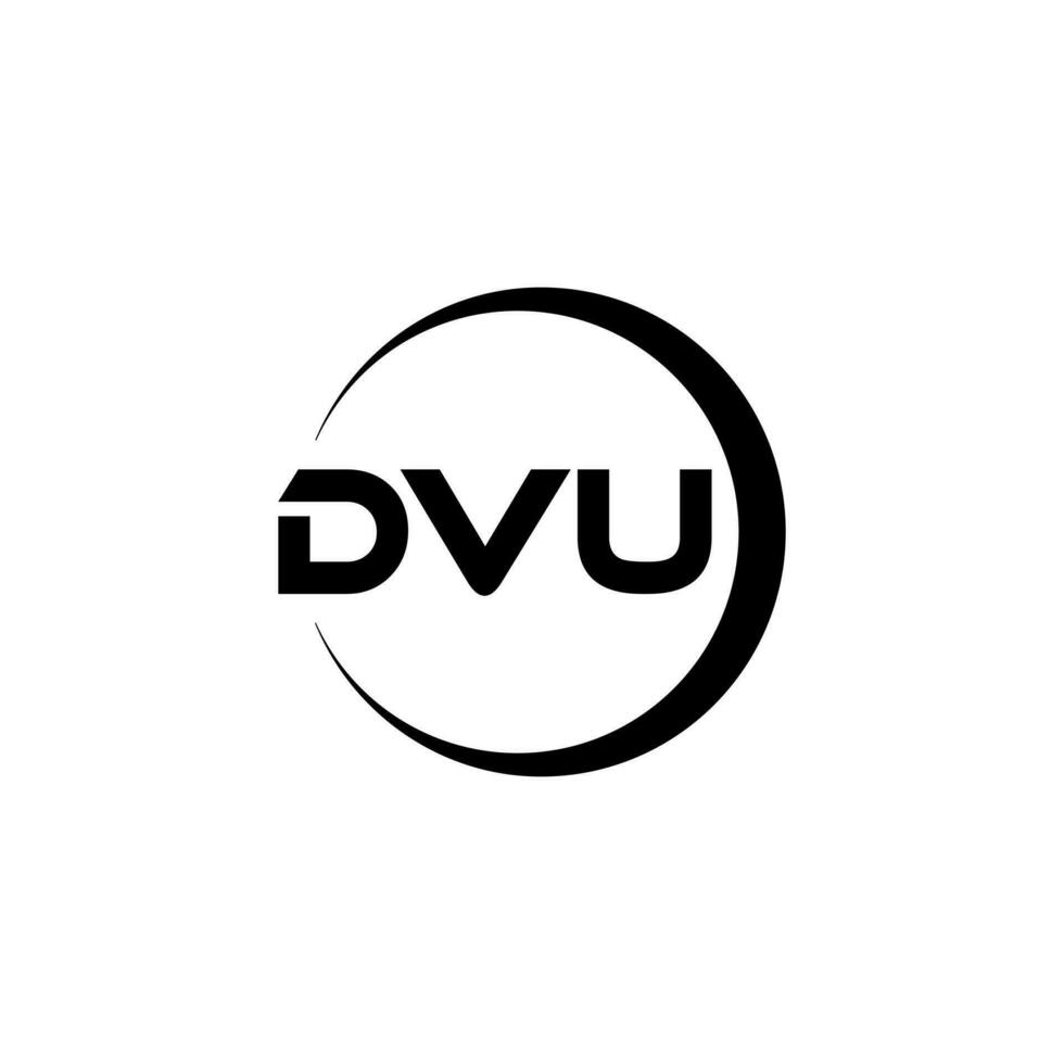 dvu lettera logo design nel illustrazione. vettore logo, calligrafia disegni per logo, manifesto, invito, eccetera.