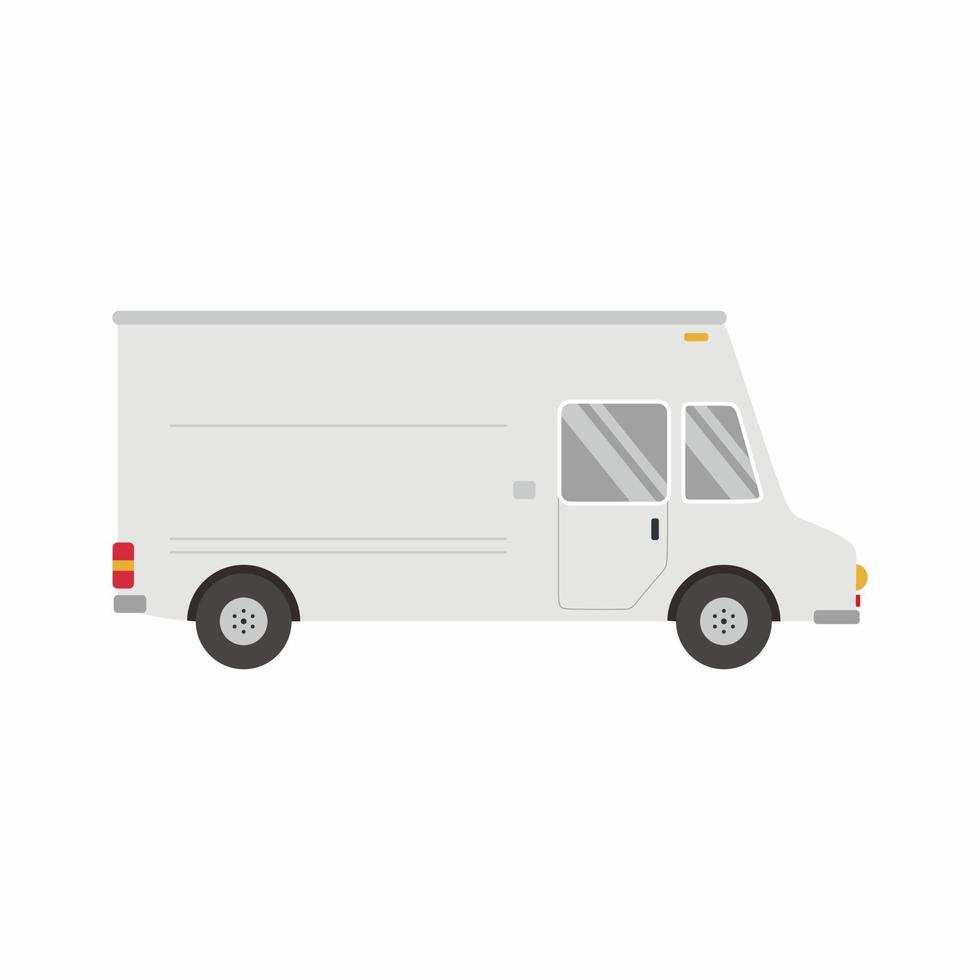 modello di vettore di camion di cibo per auto branding e pubblicità