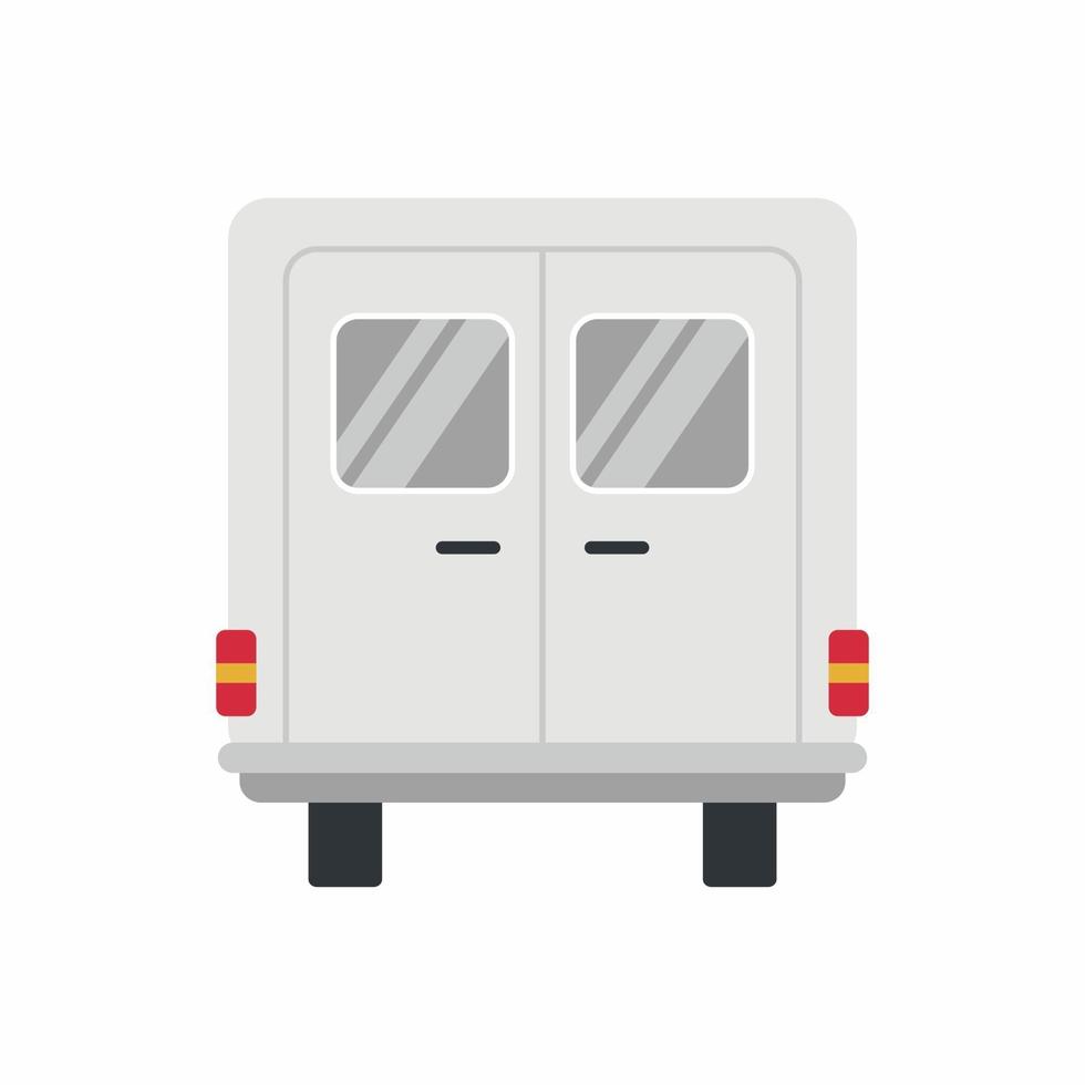icona del camion di cibo bianco vuoto vettore