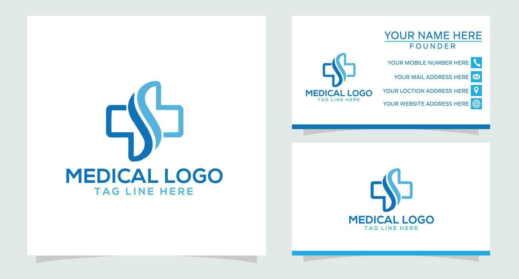 modello di progettazione del logo della farmacia medica.- illustratore vettoriale