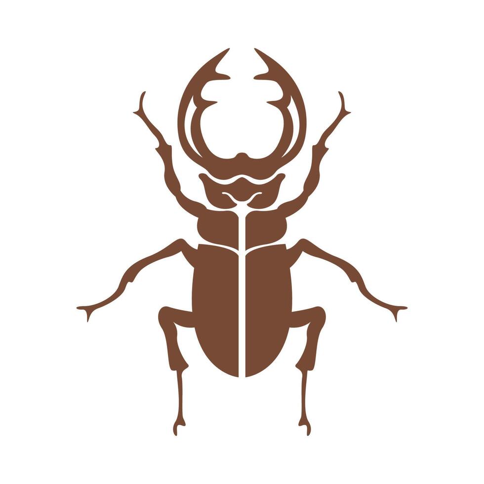 scarafaggio logo icona design vettore