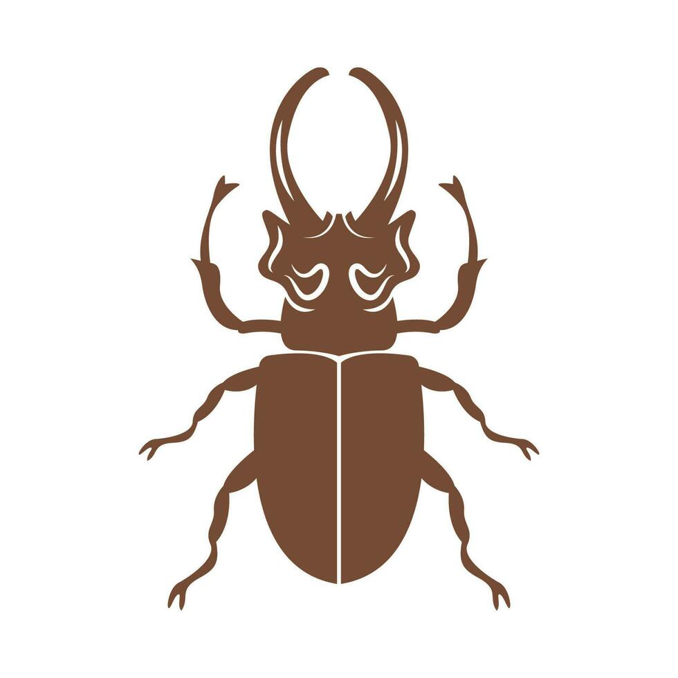 scarafaggio logo icona design vettore
