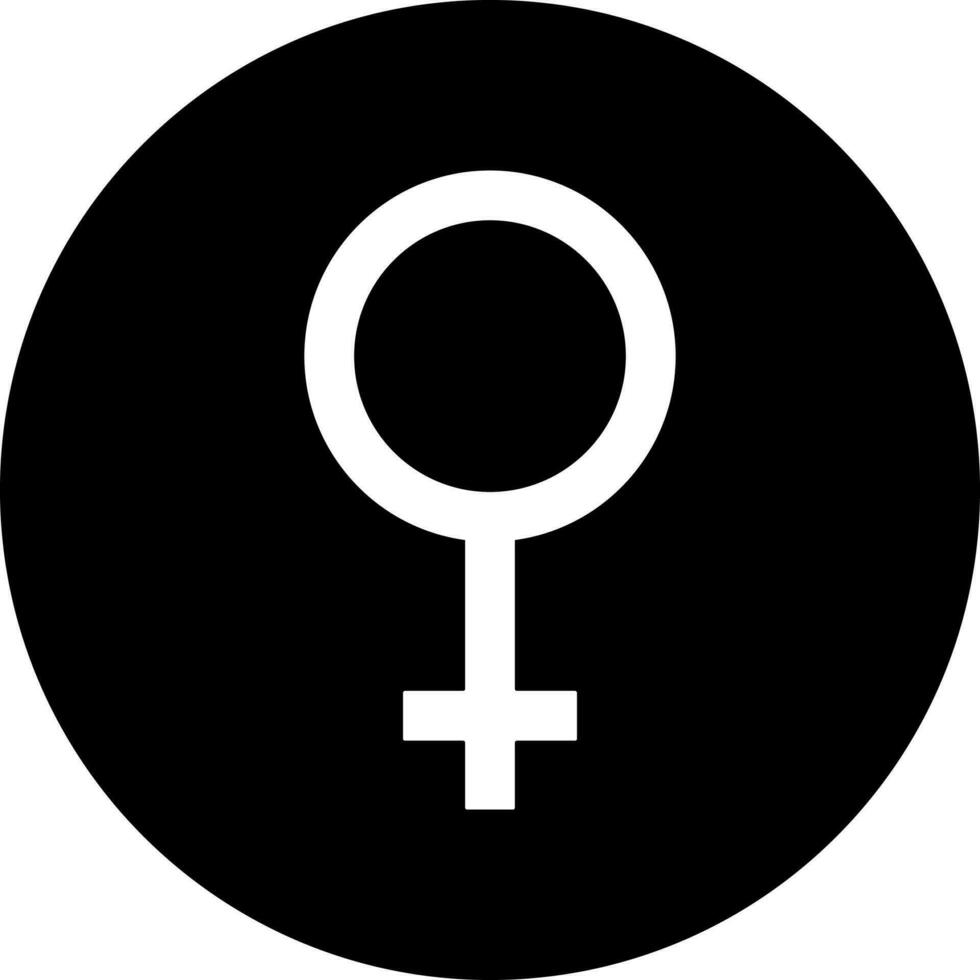 vettore illustrazione di femmina cartello o simbolo.