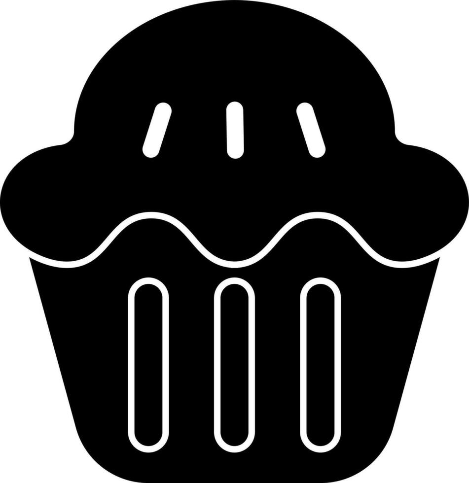 zucca torta icona nel nero e bianca colore. vettore