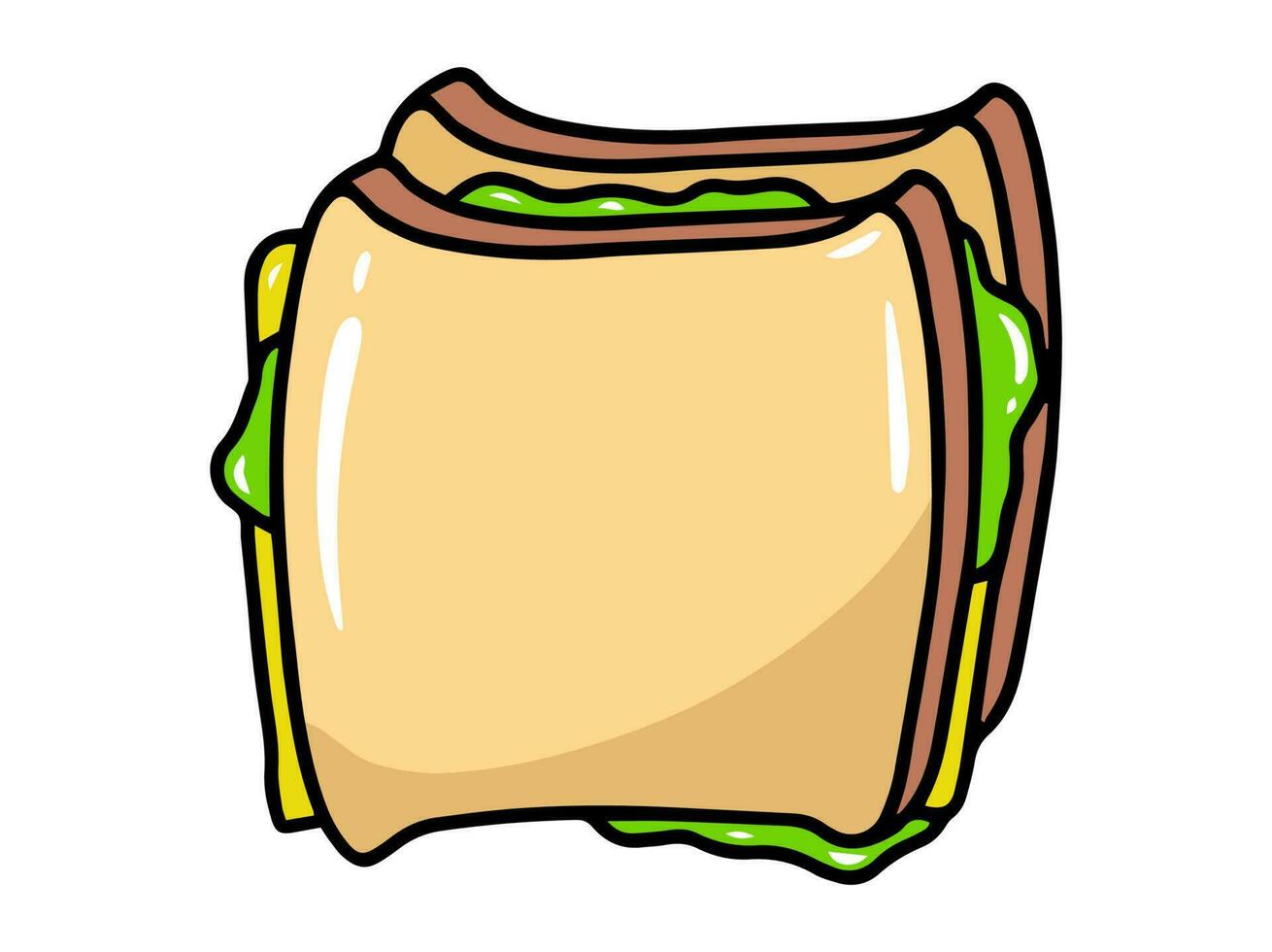 Sandwich veloce cibo clipart illustrazione vettore