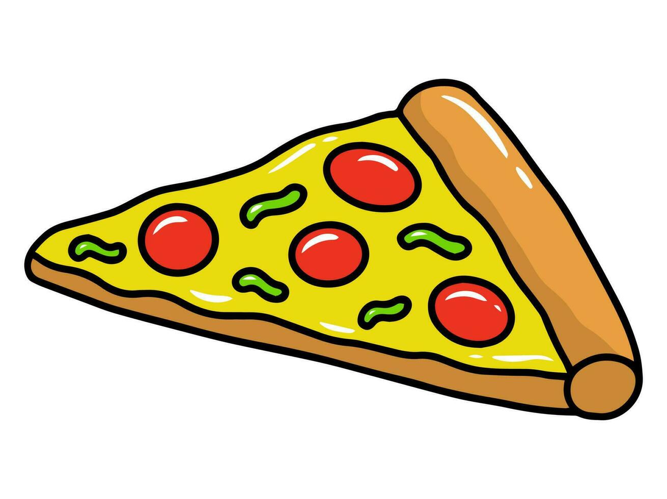 Pizza veloce cibo clipart illustrazione vettore