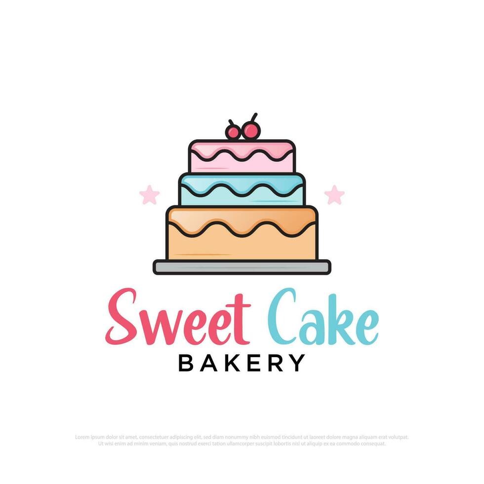 dolce Cupcake forno logo design ispirazione.meglio per il tuo logo, simboli, marca identità, icone, o altri vettore